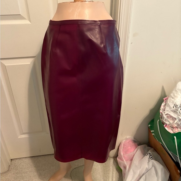 Burberry Dresses & Skirts - Burberry Prorsum NWT skirt size 42 $1299 Elegant Oxblood  Skirt, silk liner